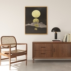 Quadro Luas Bronze com Vidro 80x100cm Arte Própria