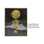 Quadro Luas Bronze com Vidro 80x100cm Arte Própria