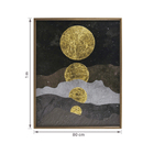 Quadro Luas Bronze com Vidro 80x100cm Arte Própria