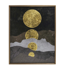 Quadro Luas Bronze com Vidro 80x100cm Arte Própria