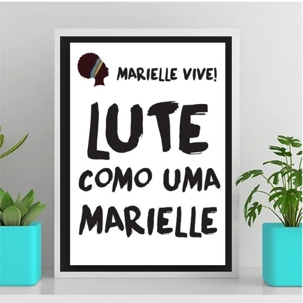 Quadro Lute Como Marielle 24x18cm Moldura:madeira Preta