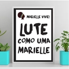 Quadro Lute Como Marielle 33x24cm - Com Vidro Moldura:madeira