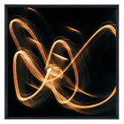 Quadro Luzes II Dourado 80x80cm