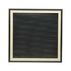 Quadro Madeira/plastico Alfabeto Preto Letras Pratas 32x2x32cm