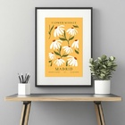 Quadro Madrid Flower Market - 60x48cm Moldura Preta