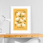 Quadro Madrid Flower Market - 60x48cm Moldura Preta