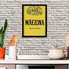 Quadro Mãezona 24x18cm - Com Vidro Moldura:madeira Preta