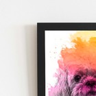 Quadro Maltês Cachorro Tinta Aquarela Moldura 20x30cm