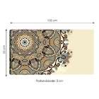 Quadro Mandala Lateral Bege 55x100cm