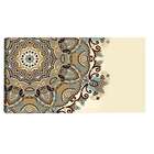 Quadro Mandala Lateral Bege 55x100cm