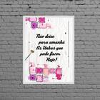 Quadro Manicure Não Deixe Para Amanhã 45x34cm - Com Vidro Mol