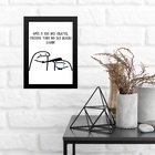 Quadro Mantenha O Ambiente Organizado 24x18cm - Com Vidro Mol