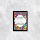 Quadro Mantra "o Deus Que Habita Em Mim" 24x18cm - Com Vidro