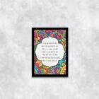 Quadro Mantra "o Deus Que Habita Em Mim" 24x18cm - Com Vidro