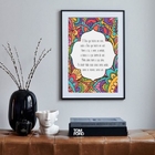 Quadro Mantra O Deus Que Habita Em Mim - 60x48cm Moldura:made