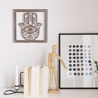 Quadro Mão Hamsa - Preto