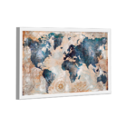 Quadro Mapa Mundi -- Br Artes