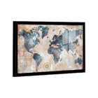 Quadro Mapa Mundi -- Br Artes