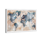 Quadro Mapa Mundi -- Br Artes