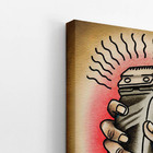 Quadro Máquina De Barbear Barbearia Arte Canvas 100x70cm