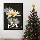 Quadro Margarida - Seja Como Flor 24x18cm Moldura:madeira Bra