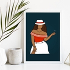 Quadro Maria Navalha Malandra 45x34cm - Com Vidro Moldura:mad