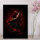 Quadro Maria Padilha Pombagira 24x18cm Moldura:madeira Branca