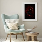 Quadro Maria Padilha Pombagira - 60x48cm Moldura:madeira Preta