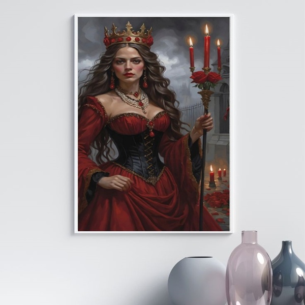 Quadro Maria Padilha Rainha Das 7 Encruzilhadas 24x18cm Moldu