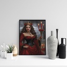 Quadro Maria Padilha Rainha Das 7 Encruzilhadas 45x34cm - Com