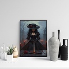 Quadro Maria Quitéria Das Almas 24x18cm Moldura Branca