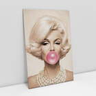 Quadro Marilyn Monroe Chiclete Bubble Gum - 1 Tela