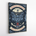 Quadro Marinheiro Lobo Mar Azul Decorativo Canvas 140x90cm