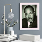Quadro Martin Luther King- Fotografia 45x34cm Moldura:madeira