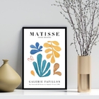 Quadro Matisse Aquarela - Folhas 24x18cm - Com Vidro Moldura: