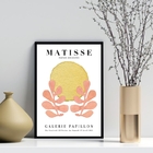 Quadro Matisse Aquarela Rosa Com Dourado 24x18cm Moldura:made