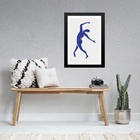 Quadro Matisse Blue Nudes Dance 33x24cm Moldura:madeira Branca