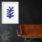 Quadro Matisse Blue Nudes Leaf - 60x48cm Moldura:madeira Preta