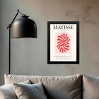 Quadro Matisse Coral Cúpula Vermelho 33x24cm - Com Vidro Mold