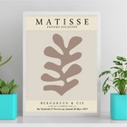 Quadro Matisse Coral - Marrom 24x18cm - Com Vidro Moldura Bra