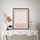 Quadro Matisse Coral - Nude 45x34cm - Com Vidro Moldura Preta