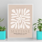 Quadro Matisse Coral - Nude 45x34cm Moldura Preta