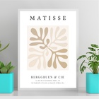 Quadro Matisse Coral - Paleta Bege 24x18cm - Com Vidro Moldur