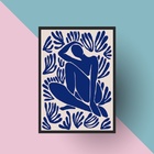 Quadro Matisse - Expressão Corpo Humano 33x24cm Moldura Branca