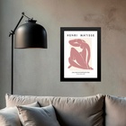 Quadro Matisse Figura Feminina Rosa 33x24cm - Com Vidro Moldu