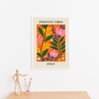 Quadro Matisse Positive Vibes 24x18cm - Com Vidro Moldura Bra