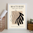 Quadro Matisse The Cut-outs 45x34cm - Com Vidro Moldura:madei