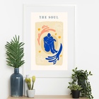 Quadro Matisse The Soul - 60x48cm Moldura Branca