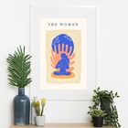 Quadro Matisse The Woman - 60x48cm Moldura Branca