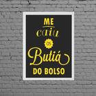 Quadro Me Caiu Os Butiá Do Bolso 24x18cm Moldura:madeira Bran